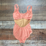 Albion Pink Polka Dot Swimsuit - Size XS