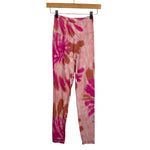 Offline By Aerie Pink Tie Dye Cross Waist Leggings - Size M (Inseam 24")