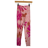 Offline By Aerie Pink Tie Dye Cross Waist Leggings - Size M (Inseam 24")