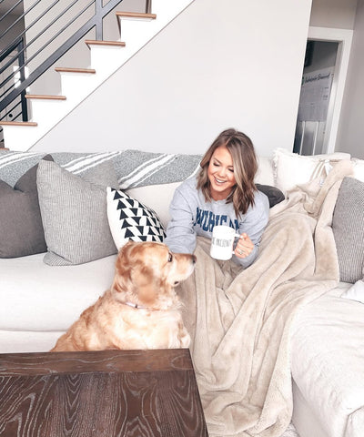 Gildan Grey Michigan Crewneck Sweatshirt - Size L