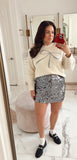 Abercrombie & Fitch Cream Bow Sweater - Size L