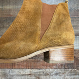 Marc Fisher Camel Suede Leather Booties- Size 8.5 (see notes)