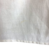 Line + Dot Ivory 100% Linen Off the Shoulder Ruffle Dress- Size L (see notes)