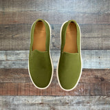 GREATS Brooklyn Olive Slip On Sneakers- Size 7