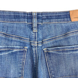 American Eagle Outfitter Medium Wash Distressed Super Hi-Rise Jegging Jeans- Size 14 Long (see notes about sizing, Inseam 31”)