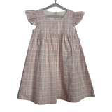 Sonny James Pink Windowpane Dress- Size 4T