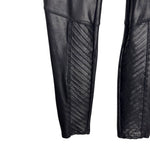Spanx Black Faux Leather Leggings - Size M (Inseam 26")