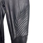 Spanx Black Faux Leather Leggings - Size M (Inseam 26")