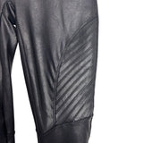 Spanx Black Faux Leather Leggings - Size M (Inseam 26")