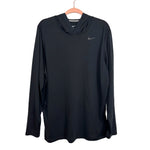 Nike Dri-Fit Black Hooded Pullover - Size Men's L