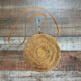 Street Level Round Rattan Handbag (see notes)