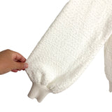 No Brand White Textured Knit Sweater- Size S