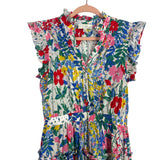 Pinch Floral Front Button Pleated Dress- Size M