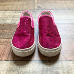 No Brand Pink Sequins Slip On Sneakers- Size 7