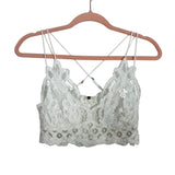 Free People One White Lace Bralette- Size ~S (no size tag, fits like a small)
