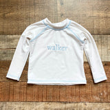 Cecil and Lou White Walker Rash Guard- Size 6-9M