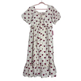 Ivy City Co. Cream Picnic Heart Print Mommy and Me Dress NWT- Size XL (we have matching mini dress)