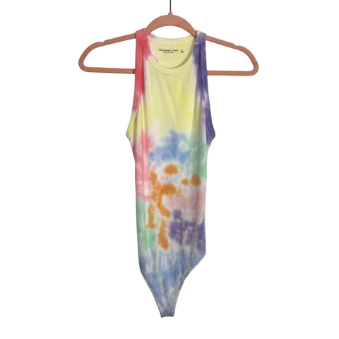 Abercrombie & Fitch Soft A&F Rib Tie Dye Racerback Bodysuit - Size S