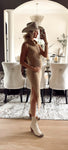 Showpo Caramel Alaina Midi Sleeveless Sweater Dress  with Slit NWT - Size US 4 (sold out online)