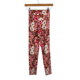 Offline By Aerie Pink Floral Print Cross Waist Leggings - Size M (Inseam 24")