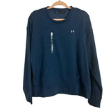 Under Armour Blue Loose Terry Crew Sweatshirt NWT- Size M