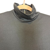 Bumpsuit Black Back Zipper Mock Neck Maternity Unitard- Size L