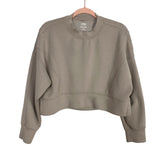 Active By Abercrombie Your Personal Best NeoKnit Beige Cropped Sweatshirt- Size XS (see notes)