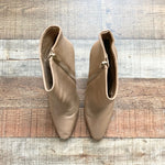 Vince Camuto Tan Soft Leather Heeled Booties- Size 8 (see notes)