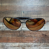Bebe Jet Reflective Lens Aviator Sunglasses (includes case)
