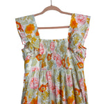 Buddy Love Orange Blue and Pink Floral Dress- Size M (sold out online)