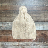 Universal Thread Goods Co. Cream Heathered Pom Beanie Hat