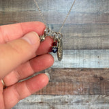 No Brand Silver Welcome Home, Piano, and Microphone Charm Necklace