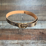 No Brand Snakeskin Faux Leather Belt