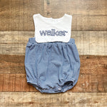 Cecil and Lou Navy/White Striped with White Top Walker Bubble- Size 6M