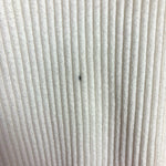 Abercrombie & Fitch White Ribbed Split Cuff V-Neck Tunic Sweater-Size XL (see notes)