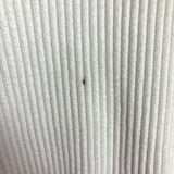 Abercrombie & Fitch White Ribbed Split Cuff V-Neck Tunic Sweater-Size XL (see notes)