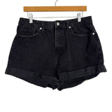 Wild Fable Black Highest Rise Mom Shorts Cuffed Jean Shorts- Size 12/31