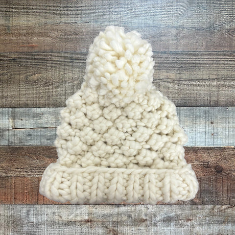 Abercrombie & Fitch Cream Knit Hat (See Notes)