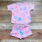 Zara Pink Floral Shorts Set- Size 3-4 Years