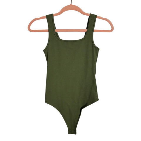 Abercrombie & Fitch Soft A&F Collection Sage Ribbed Bodysuit - Size XS
