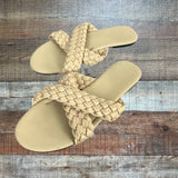 No Brand Braided Strap Slip On Sandals- Size 41