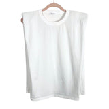 Vestique White with Shoulder Pads Clean Slate Top- Size S/M (see notes, sold out online)