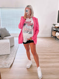 Comfort Colors Beach Club Santa Monica Graphic Tee- Size L