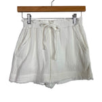 New In White Gauze Short Set- Size XS