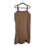 No Brand Brown Floral Dress with Slit- Size 5/6