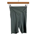 Aerie Sage Green Cross Waist Biker Shorts - Size M