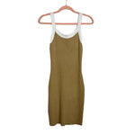 Lulus Tan Ribbed Dress - Size S