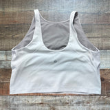 Lululemon White Built in Shelf Bra Cropped Tank- Size 12
