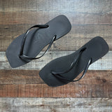 Havaianas Black Flip Flops- Size 41-42