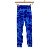 Lululemon Blue Tie Dye High Rise Leggings- Size 2 (Inseam 25”)